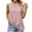 Pink, variant on Women Sexy Halter Tank Top Pleated Loose Fit Summer Sleeveless