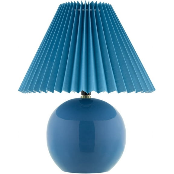 Livabliss Tremel Cottage Accent Table Lamp, 12-inch, Blue