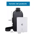 thumbnail image 4 of Mochila Cruzada Antirrobo Impermeable Mariconera De Viaje Para Hombre Pechera Hombre Pacix, 4 of 8