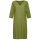 thumbnail image 5 of ICHUANYI Clearance Fashion Women Casual Sexy Round Neck Printing Summer 1/2Sleeve Dress(Khaki, S) ICHUANYI WER2023080702816, 5 of 5