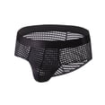 thumbnail image 2 of Jwputqe&nbsp;Mens Boxer Briefs,Mens Briefs,Boxer Briefs,Breathable,Cooling,Solid,Elastic Waist,Nylon,Spandex,Black,M, 2 of 6