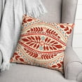 thumbnail image 3 of Creative Products Red Colored Large Folk Pattern 20x20 Indoor / Outdoor Pillow, 3 of 3