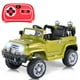 thumbnail image 1 of Jeep Eléctrico para Niños Costway Coche Montable de Batería 12 V Verde con Mando 2,4 GHz Luces LED Reproductor de MP3, 1 of 9