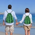 thumbnail image 5 of Balery Green Stripes Of Watermelon Pattern Drawstring Backpack Bag Sport Gym Sackpack Cinch Bags Pattern Drawstring Backpack Bag Sport Gym Sackpack Cinch Bags -Medium, 5 of 6