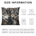 thumbnail image 5 of Patifu Wolf Pillow Cover for Kids Teens Adults,Tribal Ethnic Wildlife Cushion Case,Couple Wolves Wild Safari Animal Throw Pillow Cover,Exotic Dreamcatcher Decorative Pillow Cover 18x18in, 5 of 5