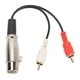 thumbnail image 1 of Cable XLR Hembra A 2RCA, Reduce La Distorsión El Cable Adaptador De Sonido Mejora La De La Transmisión De La Señal Plug And Play Seguro De 5,9 Pulgadas Para Micrófono, 1 of 7