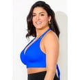 thumbnail image 3 of Swimsuits for All Women's Loop Strap Halter Bikini Top, 3 of 4