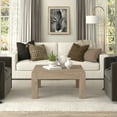thumbnail image 2 of Evelyn&Zoe Medium Density Fiberboard Coffee Table, Antiqued Gray Oak, 2 of 5