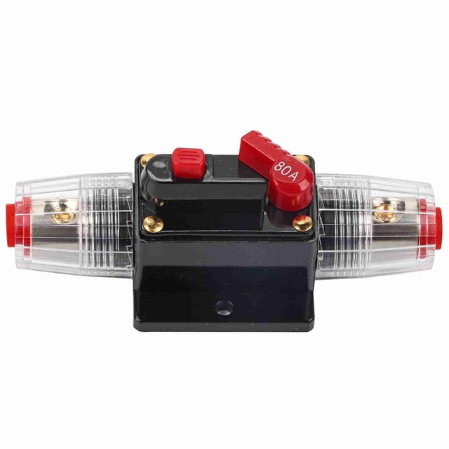 Portafusibles de reinicio para disyuntor de 50 a 100 amperios, portafusibles para coche y barco, impermeable, 12-24 V, nuevo, 80 A