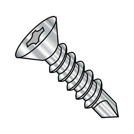

6-20X1 1/4 Phillips Flat Self Drilling Screw Full Thread 410 Stainless Steel (Pack Qty 4 000) BC-0620KPF410