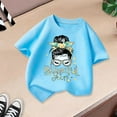 thumbnail image 2 of Girls Shirts Size 8 Spring Girl's Shirt Solid Color Standing Long Sleeve Single Cotton Cardigan Children's Shirt Z3-BU1, 100, 2 of 4