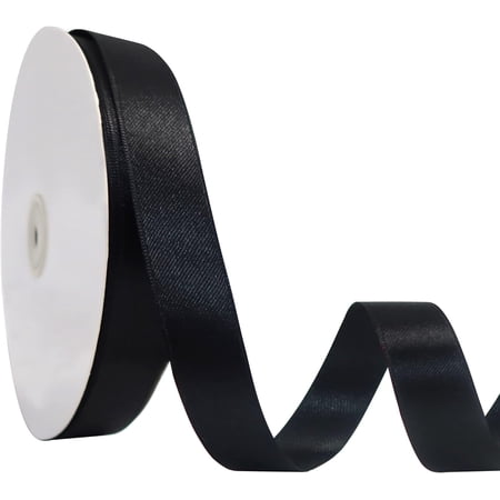 5/8 inch Wide 100 Yards Double Face Black Satin Ribbon Black Fabric Ribbon for Gift Wrapping Very Suitable for Weddings Decoration Bouquet Balloons Arts Craft Sewing Hair Bow Invitation 5/8 inch Wide 100 Yards Double Face Black Satin Ribbon Black Fabric Ribbon for Gift Wrapping Very Suitable for Weddings Decoration Bouquet Balloons Arts Craft Sewing Hair Bow Invitation