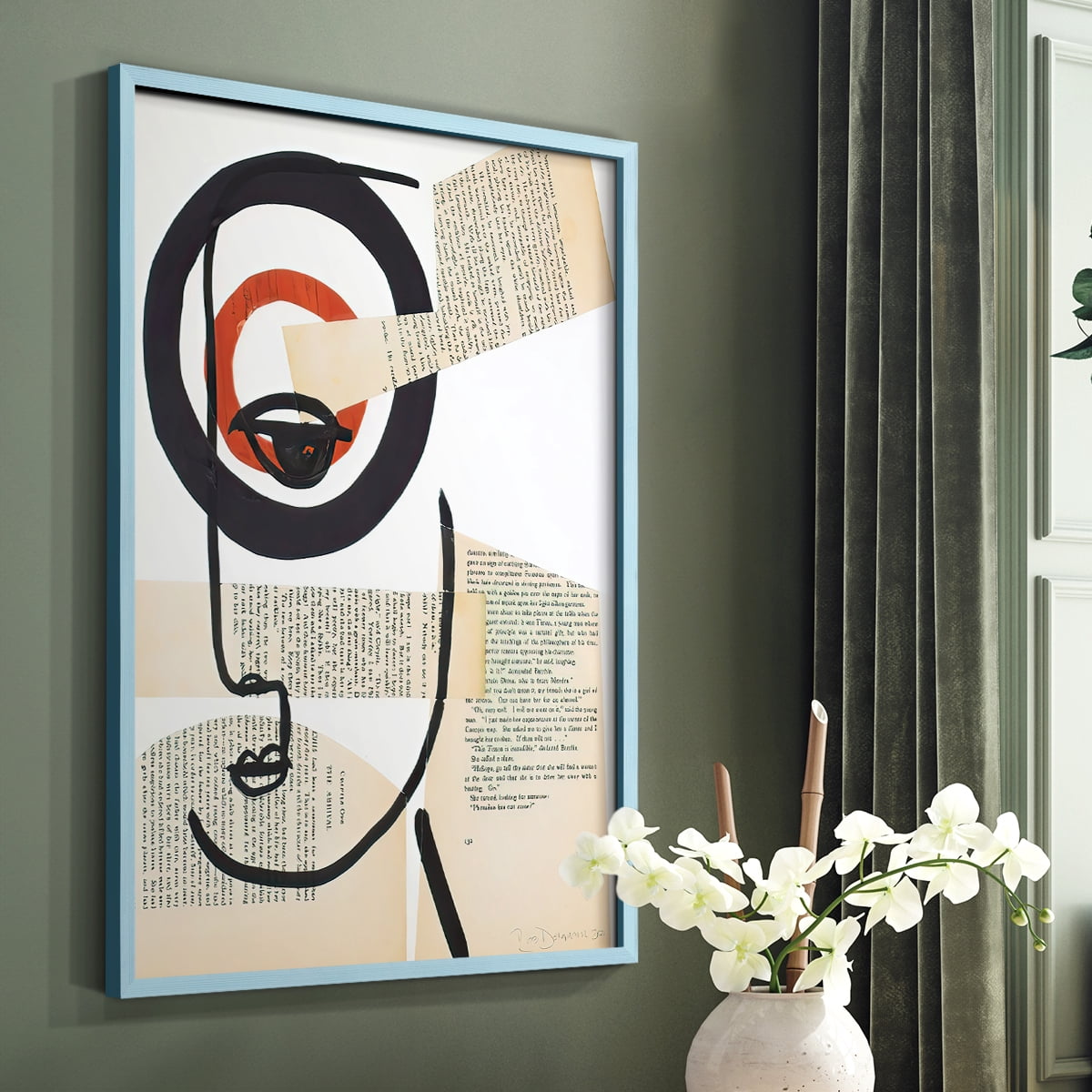 Faces of A Century I in Paper Solid Wood 11 x 14 Framed Print