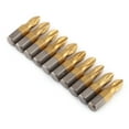 thumbnail image 4 of P Bit, 10 Pcs Titane Enduit Tête Transversale Bit Tournevis Magnétique Bit Haute Capacité, 4 of 11