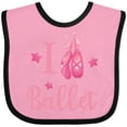 thumbnail image 3 of Inktastic I Love Ballet Girls Baby Bib, 3 of 4