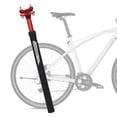 thumbnail image 4 of Bicicletas de sillín ajustable Amortiguador Poste de amortiguador 27, / 28,6 mm / 30,4 mm / 30, / 31,6 mm Poste de asiento de aleación de 272 mm rojo Sharpla Tija de sillín de bicicleta, 4 of 8