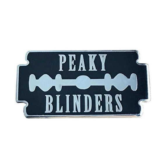Peaky Blinders Razor 1.25 Inches Wide Enamel Metal Pin