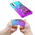 thumbnail image 7 of for Samsung Galaxy A13 5G Case,Galaxy A13 5G Case,with HD Screen Protector,Gradient Quicksand Glitter Liquid Floating Waterfall Durable Girls Cute Phone Case for Samsung A13 5G (Teal/Purple), 7 of 7