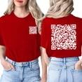 thumbnail image 2 of TSADFHJI Hauts Femmes Tendance 2024 T-Shirts pour Femmes Tee Graphique Vêtements Été Manches Courtes m Rouge Melon D\'eau, 2 of 5