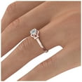 thumbnail image 6 of 7.50MM D-F VS Moissanite Engagement Ring (1.35 ct Moissanite Weight, 1.50 ct dew) Knot 4 prongs 14K Gold, 6 of 7
