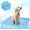 BLUE, variant on Cooling Mat for Dogs Cats Ice Silk Pet Self Cooling Pad Blanket for Pet Beds/Kennels/Couches /Car Seats/Floors