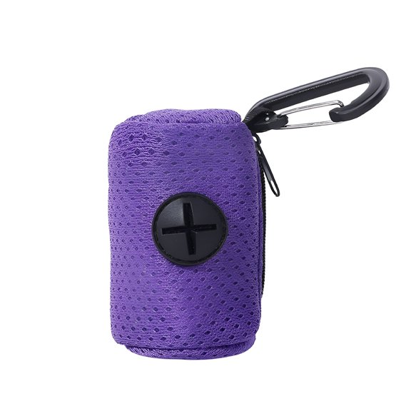 ACDANC Pet Waste Bag Dispenser Zipper Closing Crossed Drawers with Hanging Hook Convenient Dog Poop Pickup Solution Waste Bag Dispenser