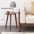 thumbnail image 6 of Hassch Nesting Coffee Table，Modern Furniture Decor Side End Table for Living Room, Office, Balcony, Easy Assembly, Walnut, 6 of 10