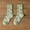 C, variant on Lolmot Women Vintage Green Floral Patterned Crew Socks Novelty Cozy Flower Jacquard Cotton Mid-Calf Socks