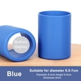 thumbnail image 2 of Silicone Water Bottle Boot Sleeve Protector Non Slip Anti Scratch Bottom Cover with Neoprene Carry Strap Insulated Shockproof Bottle Holder Fits 6.3–6.8 cm Diameter Travel Gym Blue 1PC, 2 of 9