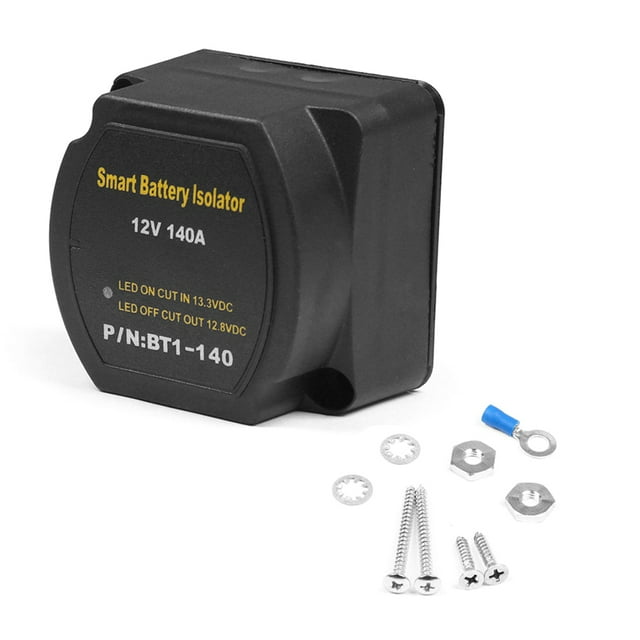 Maoww Car Dual Battery Isolator Waterproof Heats Dissipation Boats RV Trailer Automobile Voltage Sensitive Relay Part Accessories