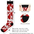 thumbnail image 3 of GZHJMY 1 Pair Lovely Love Heart Compression Socks for Women Men, Knee High Stockings for Athletic Sports,Running,Travel, 3 of 7