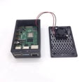 thumbnail image 2 of 2X for Case Shell Box Enclosure Installable Cool Fan Aluminum HeatSink Enclosure for 4B,2 x Protective Case,black, 2 of 6