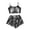 Dark Gray, variant on Weebloom Halloween Womens Summer Pajamas Sets Sleeveless Vest Shorts Set Casual Print Home Wear Sleepwear Nightwear Pjs Loungewear Dark Gray Xl