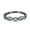 Black, variant on Simulated Cubic Zirconia Size-5 Half Eternity Twist Band 925 Sterling Silver