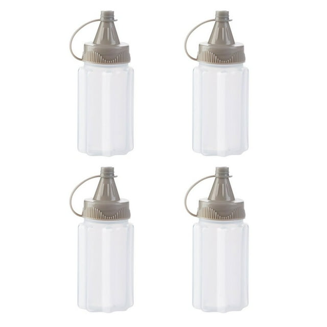 Transparent Spices Bottle Mini Seasoning Box Salad Dressing Containers Leakproof 4Pcs Dispenser