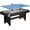 Gray, variant on 6FT 2-in-1 Pool Table with Ping Pong Top, Multi-Game Billiard Table with Balls, Cues & Paddles, No Ball Return Design Family Recreation Game Table for Home Game Room, Blue