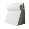 thumbnail image 3 of Wedge Pillow Backrest Cushion Waist Support with Removable Knitted Cotton Cover for Bed Rest and Leg Elevation, 3 of 9