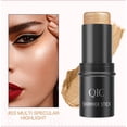 thumbnail image 2 of Gold Shimmer Highlighter Stick, Deep Skin Brightening Makeup, Long-Lasting Metallic Glow for Medium to Deep Skin, 2 of 5