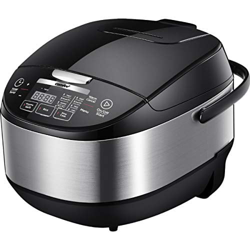 COMFEE` MB-FS5077 rice cooker 20 cups cooked Black