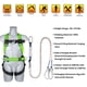 thumbnail image 2 of Arnés de seguridad, kit de protección contra caídas TT TRSMIMA, cuerpo completo, 2 of 7