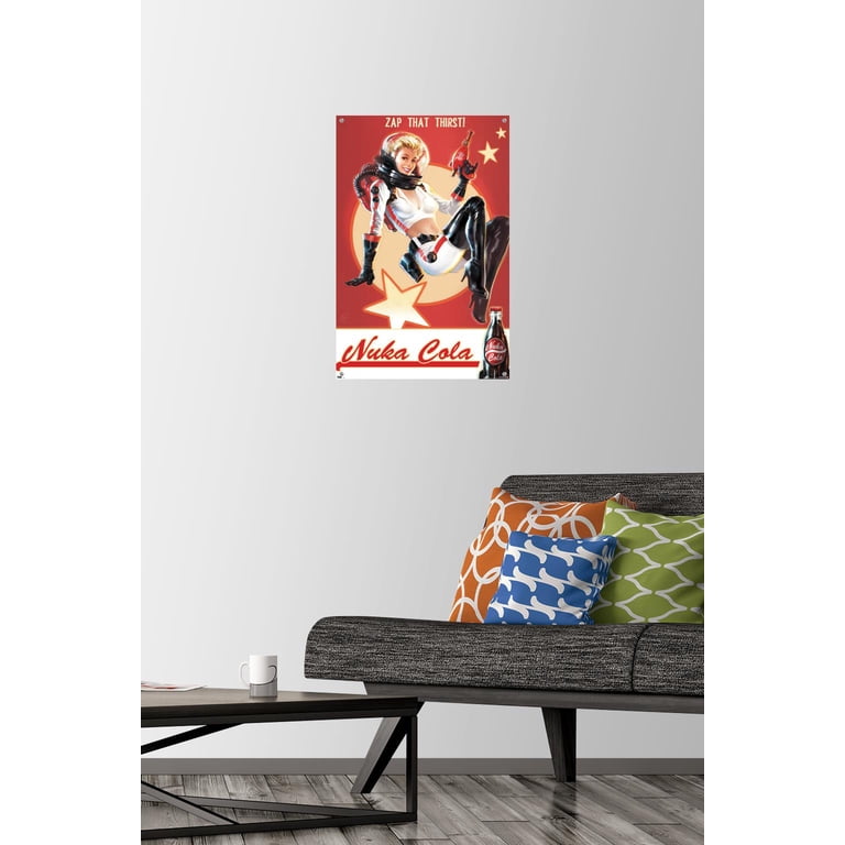Fallout 4 - Nuka Cola - Zap That Thirst! Wall Poster with Push