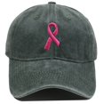 thumbnail image 2 of Women's Baseball Cap Soft Washed Ribbon Embroidered Adjustable Unisex Baseball Cap Trucker Hats Women Gray, 2 of 5
