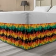 thumbnail image 1 of Abstract Bed Skirt, Childish Buildings Colorful Cityscape Silhouette Pattern in Horizontal Order, Elastic Bedskirt Dust Ruffle Wrap Around for Bedding Decor, 4 Sizes, Multicolor, by Ambesonne, 1 of 2