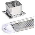 thumbnail image 2 of Spaetzle Noodle Maker，Stainless Steel Noodle Dumpling Making Tools，Noodle Maker with Comfort Rubber Grip Handle & Safety Pusher ，Kitchenware, 2 of 7