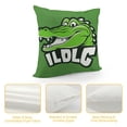 thumbnail image 4 of l I Snap Love Alligator Throw Pillow, Multicolor, 4 of 5