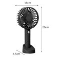 thumbnail image 2 of Ventilador personal de mano, ventilador USB eléctrico de escritorio con batería recargable, ventilador con soporte para ventilador, 2 of 7
