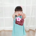 thumbnail image 6 of Little Girls Fashion Flower Cross body Shoulder Bag Plush Handbag, 6 of 6
