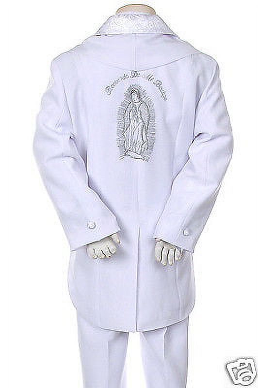 New Baby Toddler Kid Child Boy Church Christening Baptism Tuxedo Suit S-7 White - image 4 of 7