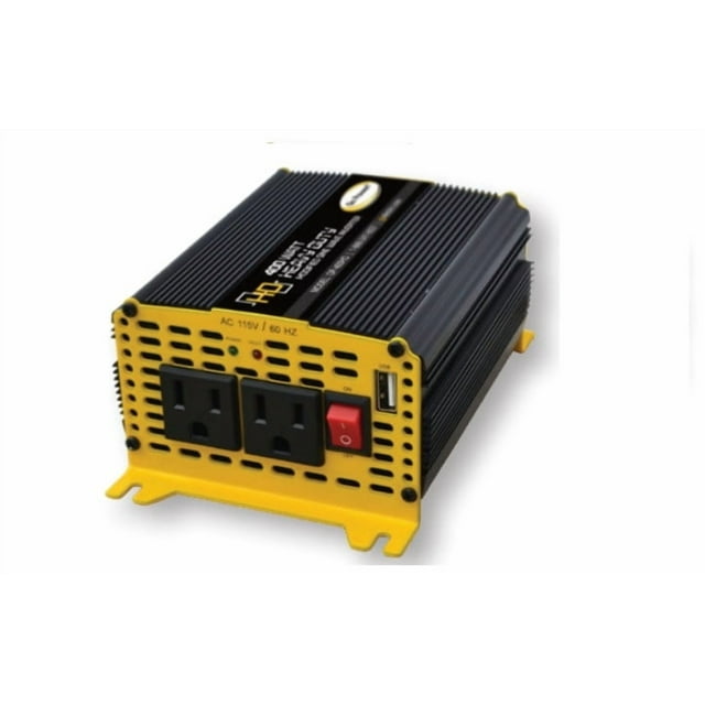 Go Power Power Inverter GP-400HD Inverts 12 Volt DC To 110 Volt AC; Modified Sine Wave Inverter; 300 Watts Output/400 Watts Surge; 80 To 90 Percent Efficiency