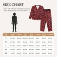 thumbnail image 4 of Daiia Red Glitter for Women's Long-Sleeved Pajama Set – Soft & Comfortable Sleepwear Button-Up Pajamas Cozy Lounge Wear-, 4 of 7
